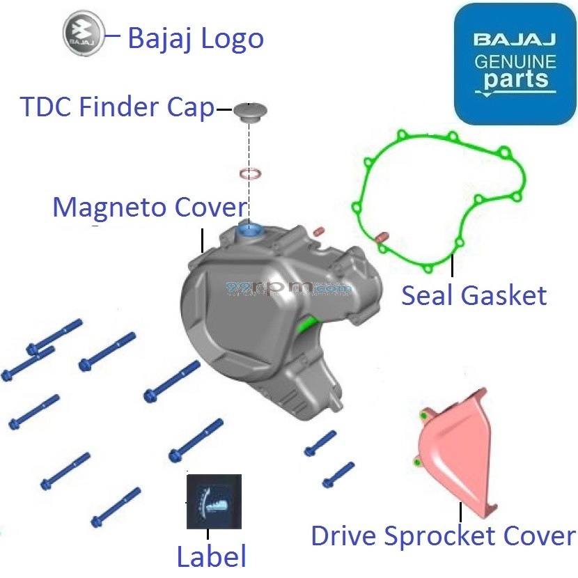 Bajaj Pulsar F250 (Twin Channel ABS, 2021-23): Magneto Cover