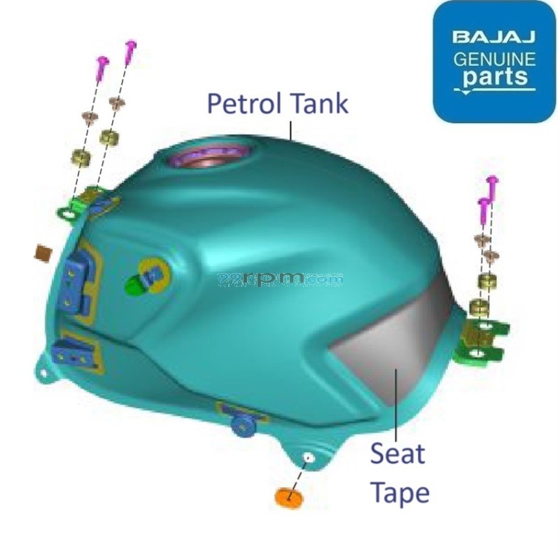 【美品】Pulsar Tank Bajaj Pulsar N150 (Twin Disc, 2023-24): Fuel Tank