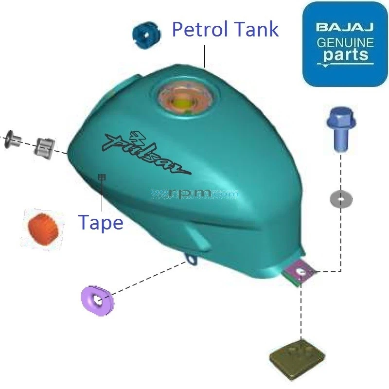 Pulsar 220f Bajaj Pulsar Tank Fuel Tank Pulsar 220f Bs4 On Road