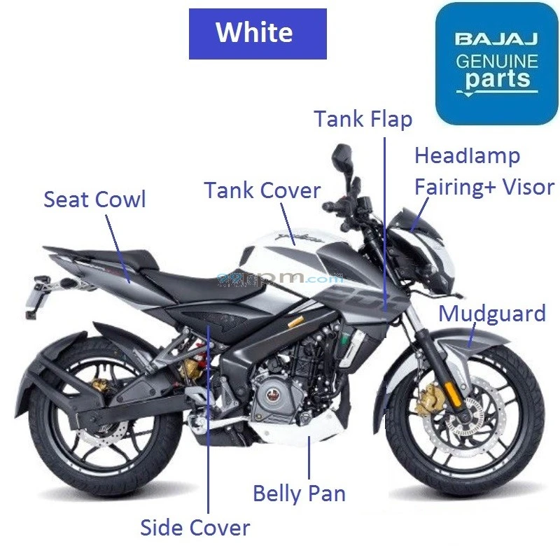 Pulsar Rs 200 Body Parts Price Spare Parts Price Fairing Pulsar Rs