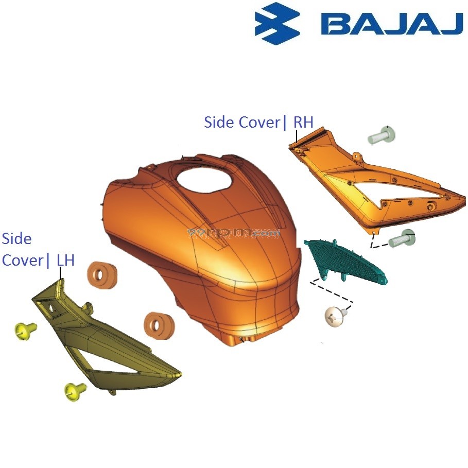 Bajaj Pulsar Ns 200 Petrol Tank Price Tank Cover Bajaj Pulsar Ns